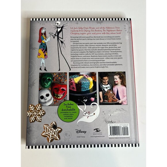 The Nightmare Before Christmas Cookbook Entertaining Guide Book Recipes Holiday - Picture 8 of 11